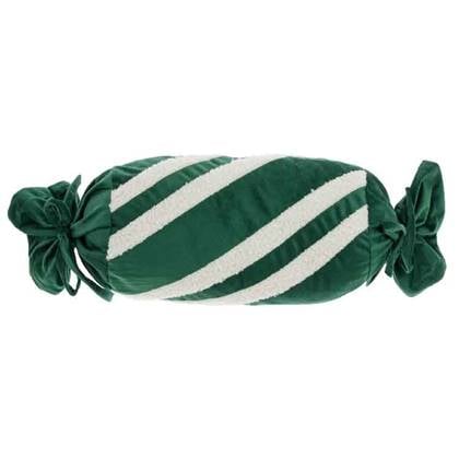 Unique Living - Sierkussen Candy Dark Green - 31x31x14cm Groen