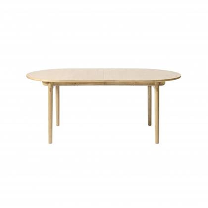 Nordic Home Leif eiken eettafel - 100 x 190 cm - naturel Crème