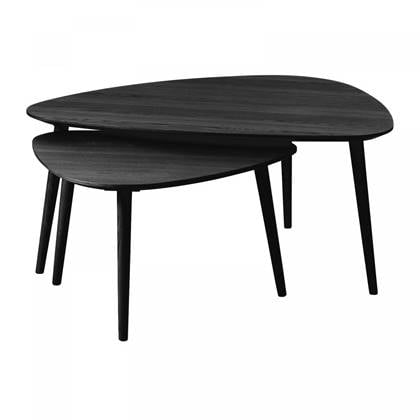 Nordic Home Heidi organische salontafels - set van 2 - Zwart