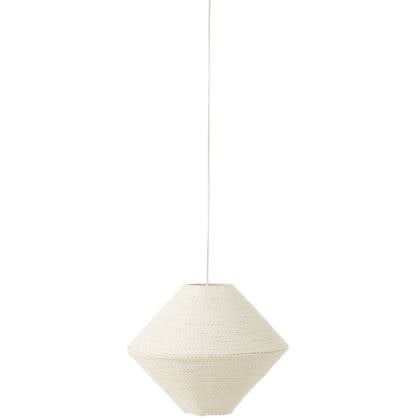 J-Line - Hanglamp Ufo Raffia Wit Large - 40x40x32cm