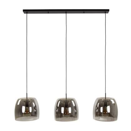 Ariana hanglamp 3L drift glas - smoke grijs