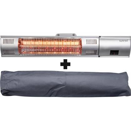 Sunred  COMBIDEAL - Heater & Hoes - Ultra lijn - Zilver - Wand model