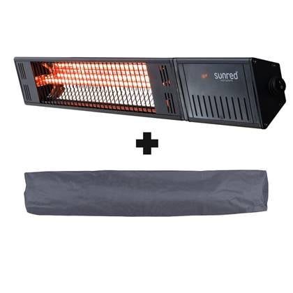 Sunred  COMBIDEAL - Heater & Hoes - Fortuna - Ultra lijn - Zwart -
