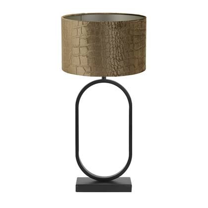 Light & Living Tafellamp Jamiri|Praya - Zwart|Bruin - Ø30x67cm Bruin, Zwart