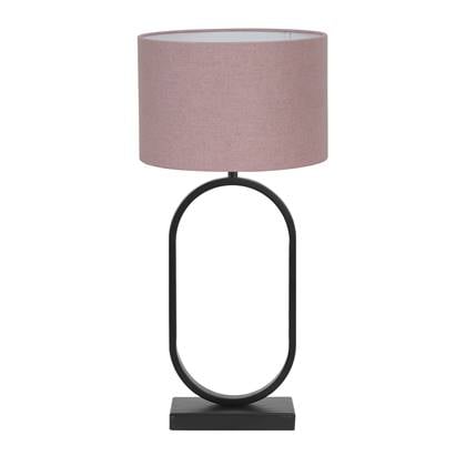 Light & Living Tafellamp Jamiri|Livigno - Zwart|Roze - Ø30x67cm Roze, Zwart