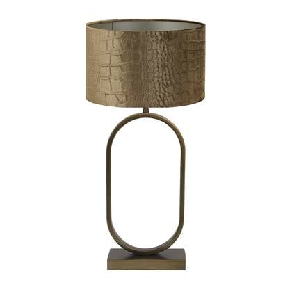 Light & Living Tafellamp Jamiri|Praya - Ant, Brons|Bruin - Ø30x67cm Bruin, Brons