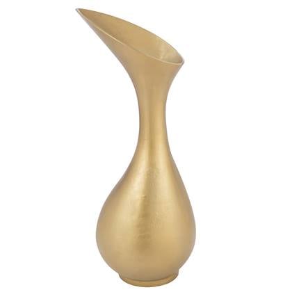 J-Line - Vaas Olivia Aluminium Goud Large - 35x29x77cm