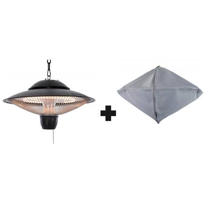 Sunred  COMBIDEAL - Heater & Hoes - Barcelona - Bright lijn - Zwart -