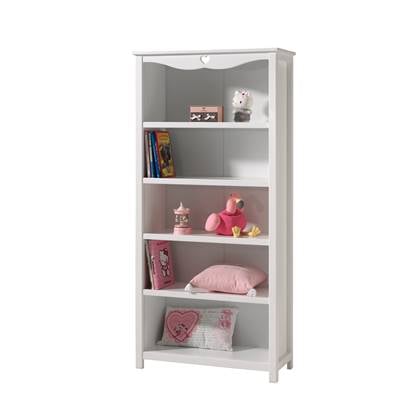 Lucevi  Amori Boekenkast Hout - Wit - 90x40x190 cm