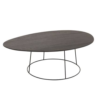 J-line - Salontafel Ovaal Wood|metal D Br - 121x80x40cm Bruin