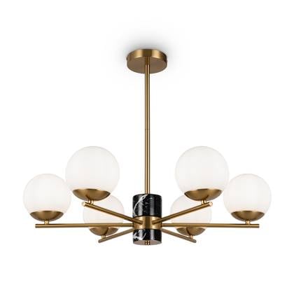 Maytoni - Hanglamp Marble - Messing - Ø67 afbeelding