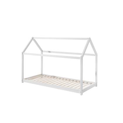 LUCEVI - Cabane Bed 90x200 Cm - Hout - Wit - 206x98x142cm