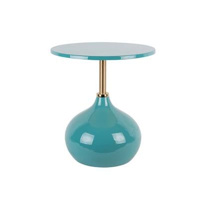 Leitmotiv - Bijzettafel Kensi - Turquoise blue Blauw