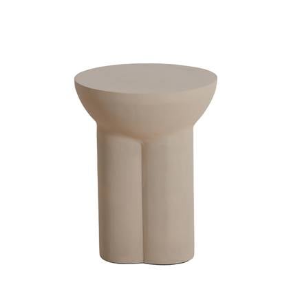 Light & Living Light&living Bijzettafel Ø39x50 cm OSSANA mat zand Beige