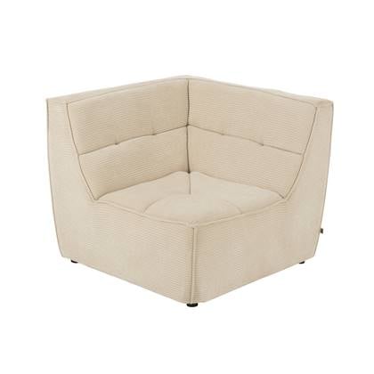 J-line - HoekFauteuil Grid Populierenhout|schuim Beige - 98x98x83cm