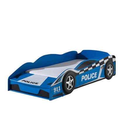 LUCEVI - Peuter Police Car - Hout - Blauw - 173x75x41cm