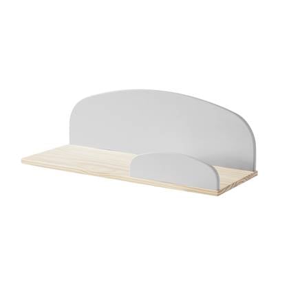 Lucevi  Kiddy Wandplank 65cm - Hout - Grijs - 65x25x21.5 cm