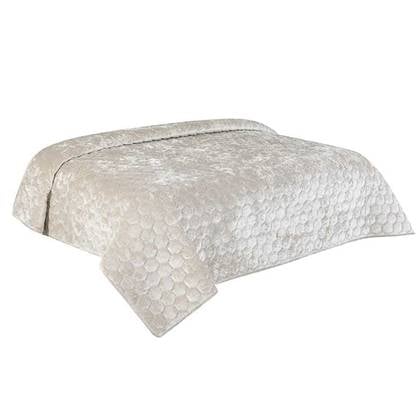 Unique Living  Bedsprei Peggy Dove White - 170x220cm