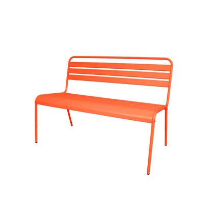 MaximaVida metalen tuinbank Max 120 cm oranje