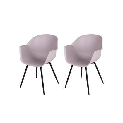MaximaVida eetkamerstoel Cuyp XXL taupe conische stoelpoten- 2 stuks