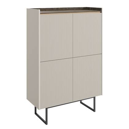 Meubella - Dressoir Linq - Beige - 98 cm