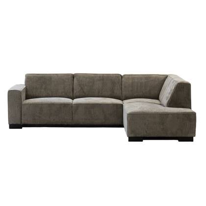 Hoekbank Taupe - 3,5-Zits Rechts - 274x205x80cm - Napoli - Giga Meubel