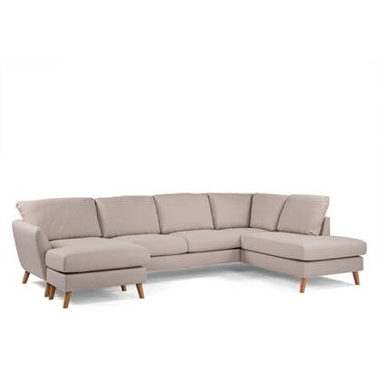 Giga Meubel - Chaise Longue Bank - Beige - Rechts 310cm - Inari