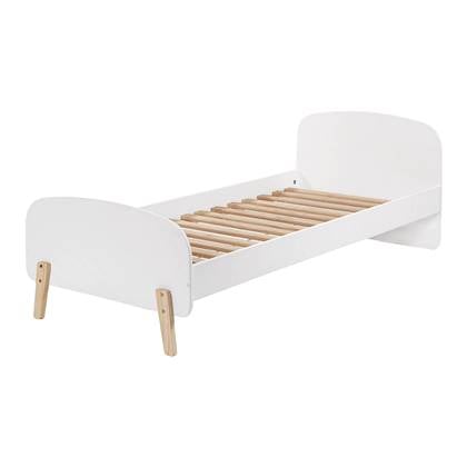 Vipack Kiddy Eenpersoonsbed 90 x 200 cm - Wit Wit, Bruin