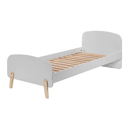 Vipack Kiddy Eenpersoonsbed 90 x 200 cm - Cool Grijs Grijs, Bruin