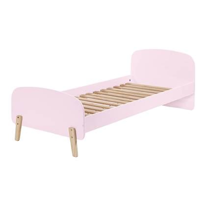 Vipack Kiddy Eenpersoonsbed 90 x 200 cm - Oudroze Roze, Bruin