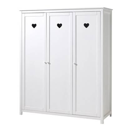 Vipack Amori Kledingkast 3-deurs - Wit