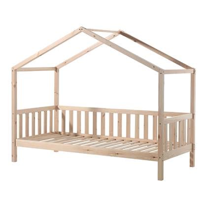 Vipack Dallas Huisbed met Hekje 90 x 200 cm - Naturel Bruin