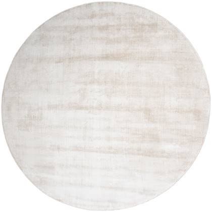 Vloerkleed Cos - Viscose Beige Rond ø200 cm