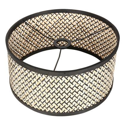 Steinhauer - kap - Shade - zwart - bamboe hout - Ø 40cm - E27 - K1068BS