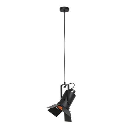 Mexlite - hanglamp - Carree - zwart - metaal - E27 - 3379ZW