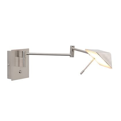 Steinhauer - wandlamp - Retina - staal - metaal - bedlampje - LED - 3402ST Zilver