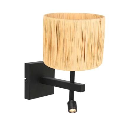 Steinhauer wandlamp Stang - zwart - metaal - 3702ZW