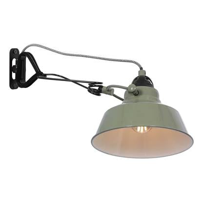 Mexlite - wandlamp - Nove - - metaal - Ø 18cm - E27 - 1320G Groen