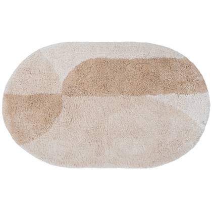 Veer Carpets  Badmat Bowie - Creme Ovaal 50 x 80 cm