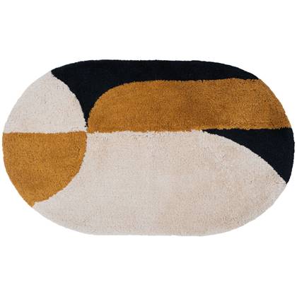 Veer Carpets  Badmat Bowie - Oker Ovaal 60 x 100 cm