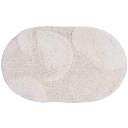 Veer Carpets  Badmat Boaz - Creme Ovaal 50 x 80 cm