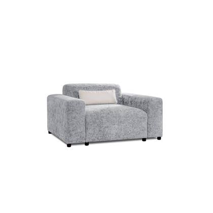 by fonQ Velura Fauteuil - Chenille - Grijs