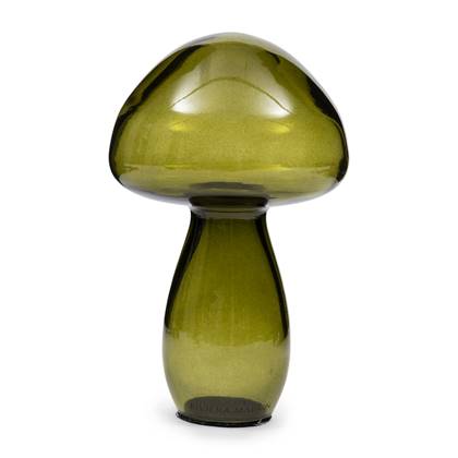 Rivièra Maison Riviera Maison Beeldjes Decoratie Groen - Mushroom - Glas (ØxH) 10x17