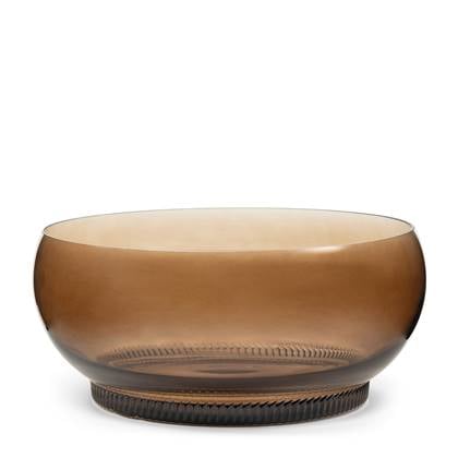 Riviera Maison Fruitschaal Bruin - Sardis - Glas (ØxH) 32x14.5