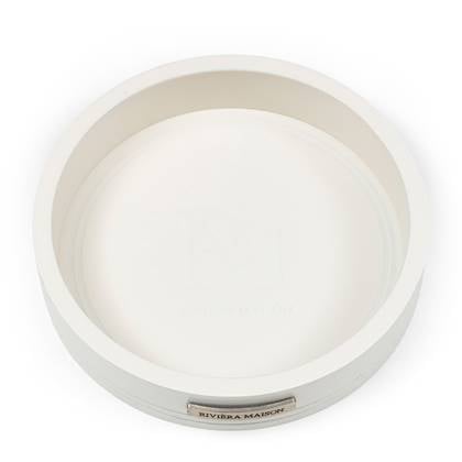 Riviera Maison Klein Dienblad Wit - RM Classic Monogram - Hout
