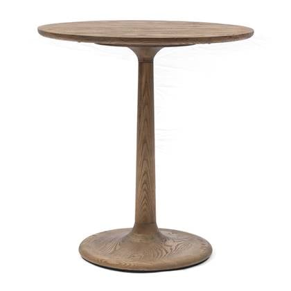Rivièra Maison - Elegante ronde bistrotafel van gerecycled eikenhout, 76 cm hoog