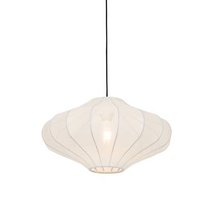 QAZQA plu - Design Hanglamp - 1 lichts - Ø 50 cm - Wit - Woonkamer | Slaapkamer | Keuken