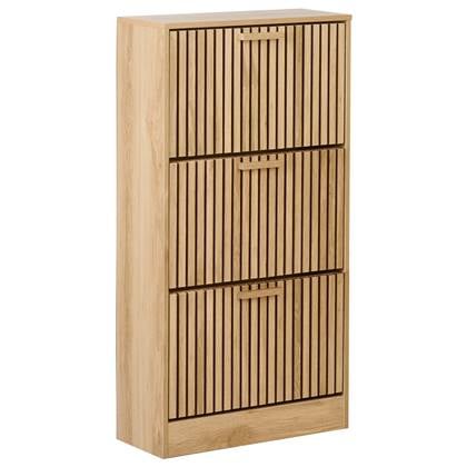 Beliani - LYNWOOD - Schoenenkast - Lichthout - MDF