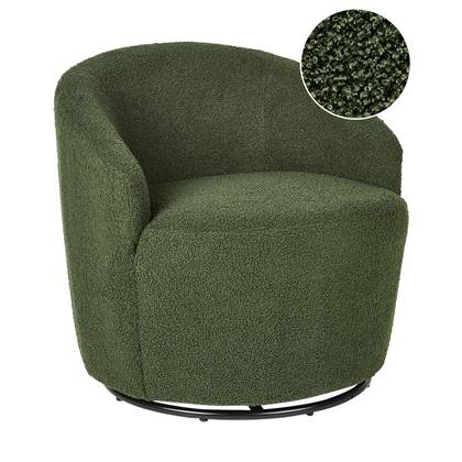 DAVIK - Fauteuil - Groen - Bouclé