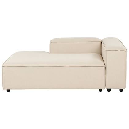 ARDAL - Chaise longue - Beige - Rechtszijdig - Polyester